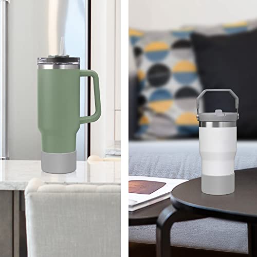 MLKSI 2Pcs Silicone Boot for Stanley 40 oz 30 oz Cup Accessories, Protector Silicone Water Bottle Bottom Sleeve for Stanley 40 oz 30 oz Tumbler Simple Modern Tumbler