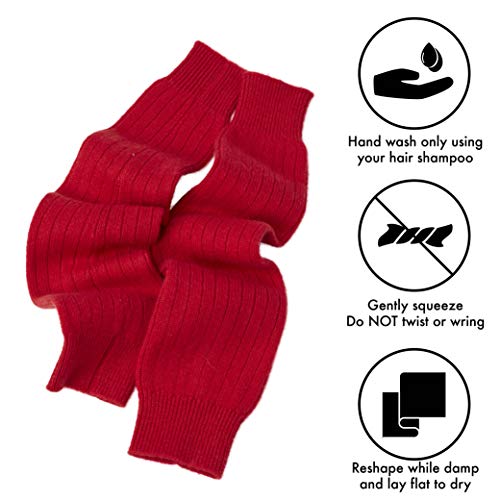 Cashmere Boutique Long Leg Warmers for Women and Girls ā Perfect for Any Occasion, Stylish, Fancy, Super Warm & Comfy Winter Leg Warmer Socks - Black, One Size