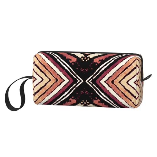 JKJOJIA Red Brick Wall Novelty Makeup Bag Organizer Small Cosmetic Bags Portable Travel Toiletry Bag With Handle Simple Accessories Storage Zipper Pouch For Women Girl