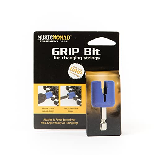 MusicNomad GRIP Drill Bit String Peg Winder for Guitar, Bass & All String Instruments (MN220)