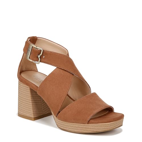 Dr. Scholl's Shoes Womens Maya Block Heel Sandal Blue Denim 6 M