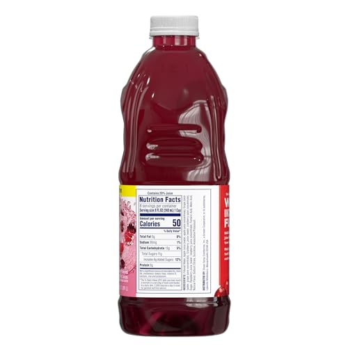 Ocean Spray® Cran-Raspberry50™ Cranberry and Raspberry Juice Drink, 64 Fl Oz Bottle (Pack of 1)