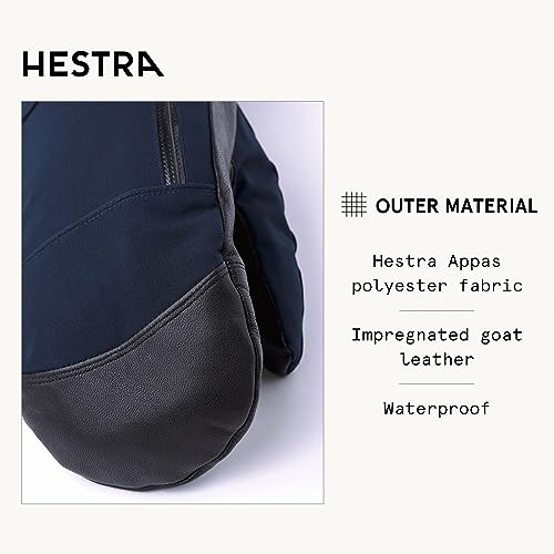 Hestra CZone Pointer Mitten - Waterproof, Durable Mitt for Skiing, Snowboarding, and Mountaineering - Navy - 11