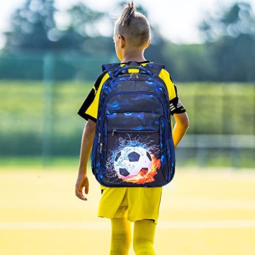 LEDAOU School Backpack Teen Boys Kids Bookbag School Bag for Middle Waterproof Casual Daypacks Travel Back Pack(Graffiti Red)