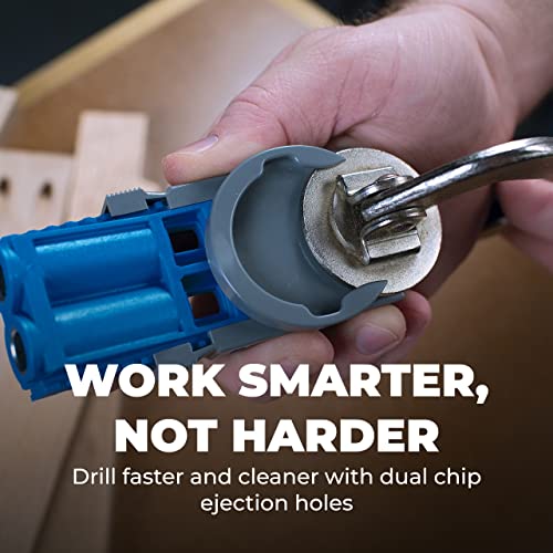 Kreg R3 Jr. Pocket-Hole Jig System - Portable Kreg Pocket-Hole Jig - Easy Clamping & Adjusting - Includes Positioning Sliders - For Materials 1/2" to 1 1/2" Thick