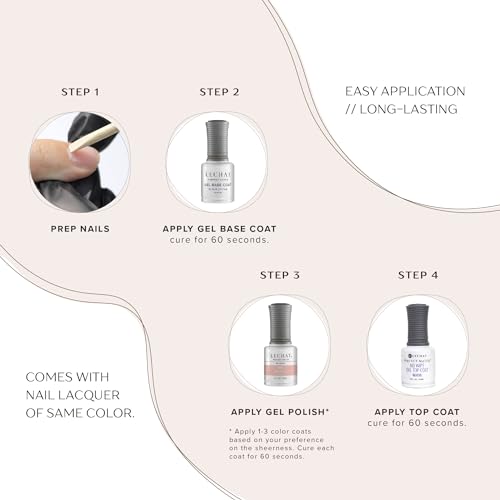LECHAT - Perfect Match Gel Polish - Crown Royal - Dark Golden Brown with Frost Finish and Fine Gold Glitter - (0.5 Ounce) - Easy Application - Soak Off Formula