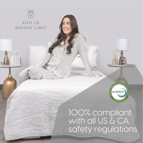 Milliard Deluxe Diplomat Folding Bed with Mattress for Adults, Twin Size, Portable Foldable Bed with Luxurious Memory Foam Mattress & Super Strong Frame, 75” x 38", Fold Up, Roll Away, & Hideaway