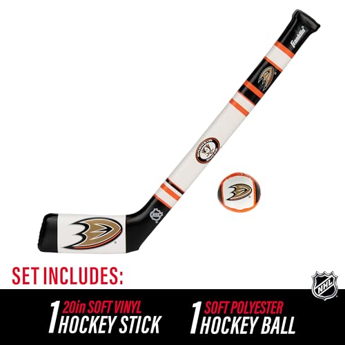 Franklin Sports Washington Capitals NHL Mini Soft Hockey Stick Set - NHL Team Soft Foam Mini Hockey Stick and Ball Set - Great Toy for Kids