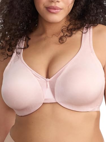 Warner's Womens Signature Support Cushioned Underwire for and Comfort Unlined Full-Coverage 35002a Full Coverage Bra, Blush Chalk Floral, 40D US