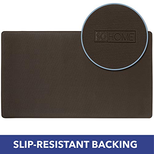 SoHome Cozy Living Anti Fatigue Mat Kitchen Mat Non Slip Stain Resistant Easy Clean 1/2 Inch Thick Kitchen Floor Mats, Damask Blue 18" x 30"