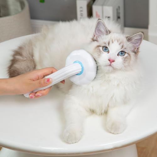 VIOJOJO Self-Cleaning Pet Grooming Tool - Deshedding Brush with Release Button for Cats and Dogs, Hair Remover for Indoor Pets