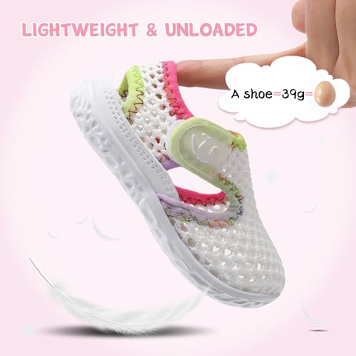 FEETCITY Boys Girls Water Shoes Soft Rubber Flat Shoes Summer Baby Girl Sandals Infant Girl Boys Slippers 6-12 Months