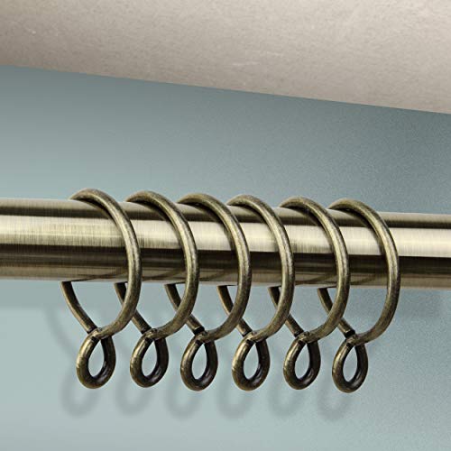 Rod Desyne 2-1/4 inch Curtain Eyelet Rings, Antique Brass