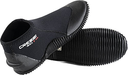 Cressi Unisex's 3 mm Diving Boots, Black/Black, US Man 5 | US Lady 6