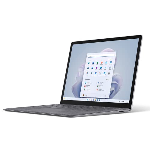 Microsoft Surface Laptop 5 (2022), 13.5" Touch Screen, Thin & Lightweight, Long Battery Life, Fast Intel i5 Processor for Multi-Tasking, 8GB RAM, 512GB Storage with Windows 11, Black Microsoft Copilot