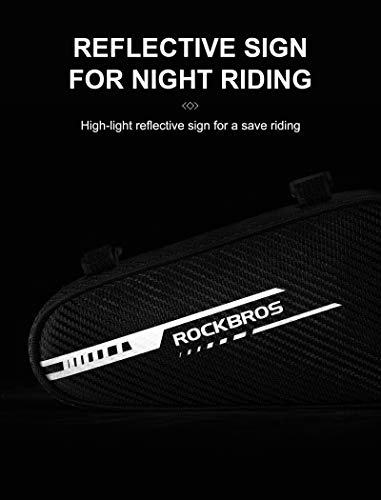 ROCKBROS Bike Bag Bicycle Frame Bag Bike Triangle Storage Bag Bike Accessories Pouch Cycling Pack for MTB Road Bicycle Accessories