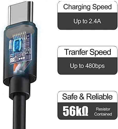 Fast Charger with USB Type C 6.6FT (2m) Cable & OTG Adapter for Samsung Galaxy S9/S9 Plus/S8/S8 Plus/S10/S10e/S10 Plus/Note 8/Note 9/A02/A21/A31/A41/A42 5G/A60/A8/A60/A8s/A51 5G UW