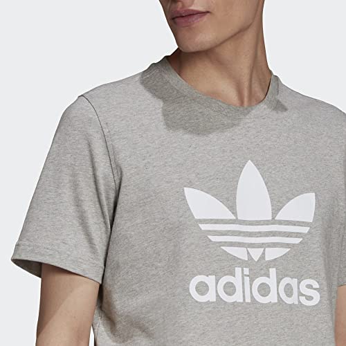 adidas Originals Men's Adicolor Classics Trefoil Tee, Sky Rush/White, Small