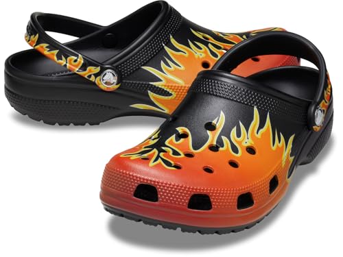Crocs Unisex Classic Clog - Seasonal Graphic Storm/Meta Scape Men's 11, Women's 13 Medium