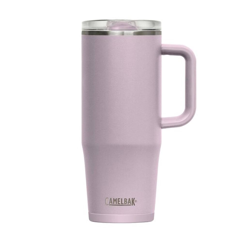 CamelBak Thrive Leak-Proof 32 oz Mug, Insulated Stainless Steel - for Travel, Coffee, Tea, hot Beverages - Spill Proof Cup-Holder Compatible, Purple Sky