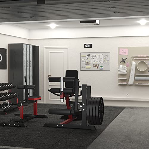 GMWD Leg Extension Machine, Leg Curl Machine, Lower Body Special Leg Machine, Adjustable Leg Exercise Bench with Plate Loaded, Leg Rotary Extension for Thigh, Home Gym Weight Machine(Black)