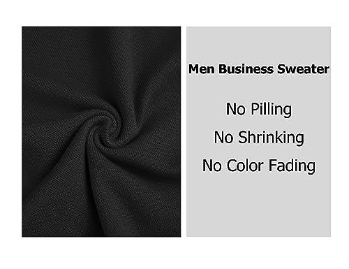 COOFANDY Men Casual Crew Neck Sweater Ribbed Knit Slim Fit Long Sleeve Pullover Top