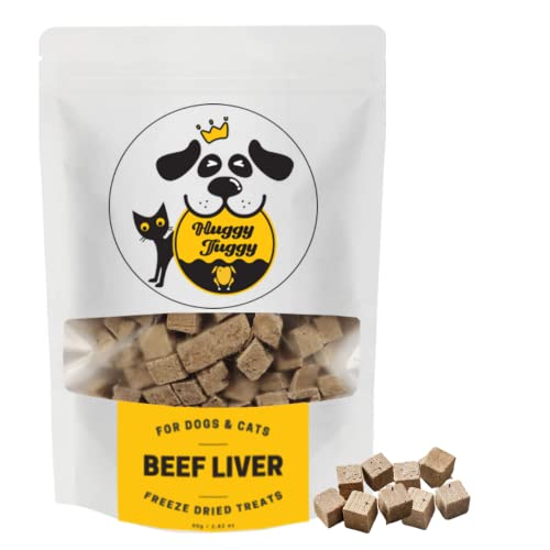 Huggy Tuggy Freeze Dried Treats Pollack Fish for Dog and Cat - Natural Single Ingredient, Pet Food Pet Treat High Protein - No Fillers, Preservatives, or Additives, Gluten and Grain Free - 3.35 Oz