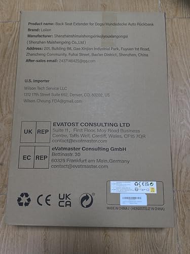 Back Seat Extender for Dogs, Dog Car Seat Cover Hard Bottom, Pet Seat Cover with Mesh Window, Dog Seat Covers for Car Travel Camping, Dog Hammock for Car, Truck, Dog Trunk Cover for SUV