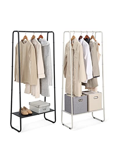 SunnyPoint Freestanding Clothes Garment Rack, Organizer Closet (BLACK)