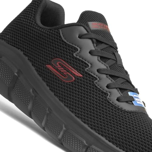 Skechers BOBS Men's Bobs B Flex-Chill Edge Sneaker, NVY, 12