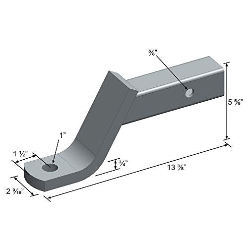 Quick Products QP-HS2806C Class III Trailer Ball Mount - 4" Drop, 2-3/4" Rise - 5000 lbs. (Polished Chrome Finish)