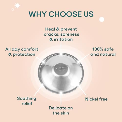 Koala Babycare The Original Silver Nursing Cups - Nipple Shields for Nursing Newborn -Breastfeeding Essentials - Protect and Soothe - Tri-Laminate Silver - Standard Size