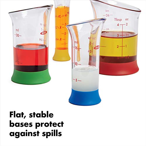 OXO Good Grips 4-Piece Mini Measuring Beaker Set,Clear
