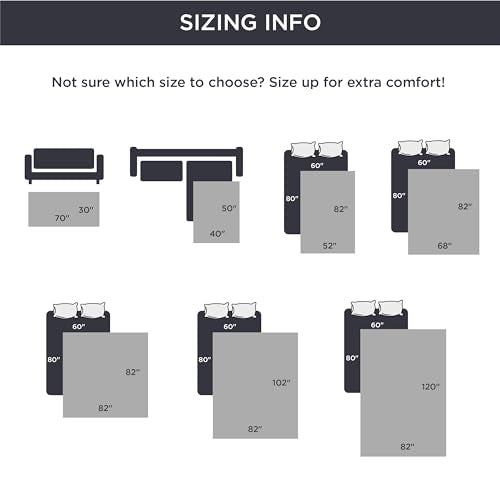 Bedsure 100% Waterproof Couch Cover for Dogs Washable - Non Slip Waterproof Dog Blanket for Couch Sofa, Lightweight Furniture Protector Durable for Pet Cat Puppy with Non-Slip Bottom, Brown, 40x50IN