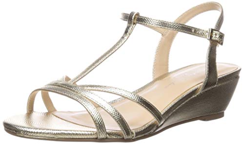 Paradox London Pink Women's Tessa Wedge Sandal, Silver, 11