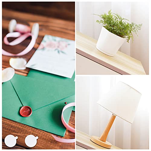 360 PCS Double Sided Adhesive Wax Seal Stickers - Removable Sticky Tack Putty for Sealing Backing (1 Inch)