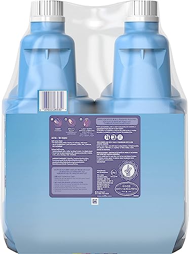 Swiffer WetJet Floor and Hardwood Multi-Surface Cleaner Solution Refills, Open Window Fresh Scent, 1.25L (Pack of 2)
