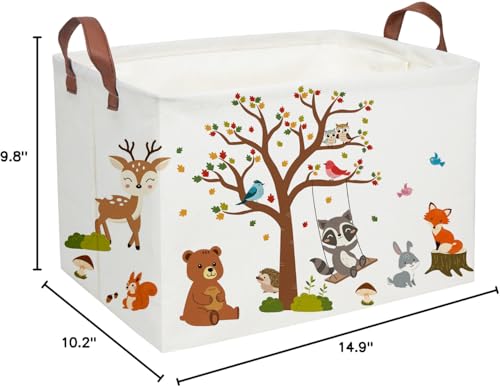 Essme Rectangular Halloween Basket,Dinosaur Baskets Empty with Handles for Kids Halloweens Room Decor,Boys and Girls,Candy Basket(Dinosaur Halloween)