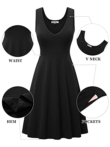 HUHOT Womens Summer Dresses Sundresses for Women 2025 Floral Graduation Dress Sleeveless Tank Graduation Dresses for Women 2025
