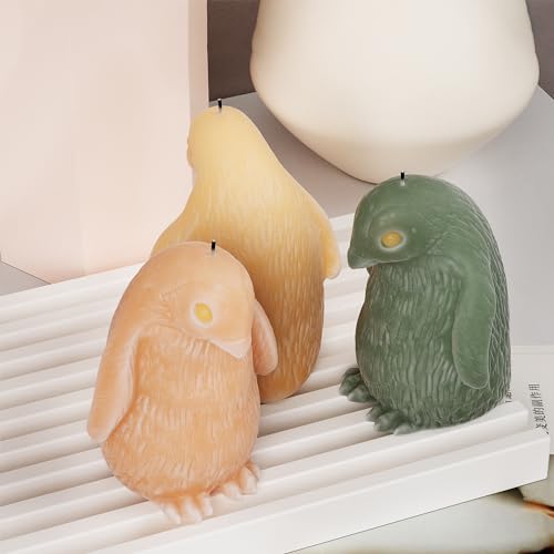 Penguin Candle Mold Animal Mold Penguin Mold Penguin Resin Mold Clay Mold Jewelry Resin Casting Mold Candle Making Molds Craft Supplies 3D Mold Silicone Mold for Resin Casting Mold