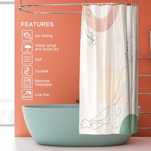 Flower Butterfly Shower Curtain, Glaze Glass Chinese Screen Window Shower Curtain Green Summer Shower Curtain Sets Waterproof Polyester Fabric Machine Washable Home Farmhouse Decor Bath Curtain
