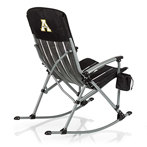 PICNIC TIME NCAA Boston College Eagles Outdoor Rocking Camp Chair, XL Heavy Duty Camping Chair for Adults, (Black)