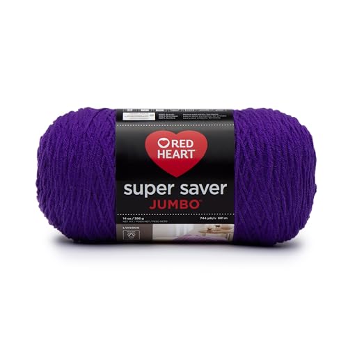 Red Heart Cherry Super Saver Jumbo Yarn, 1 Pack, 2232 Foot