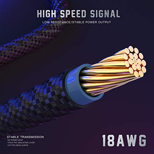 AsiaHorse 18AWG PSU Cable Extension Sleeved Custom Mod GPU PC Audio Video Power Supply Soft Braided Cables with Two Color Comb Kit 24P/8P to 6+2P/ 8P to 4+4P 30CM