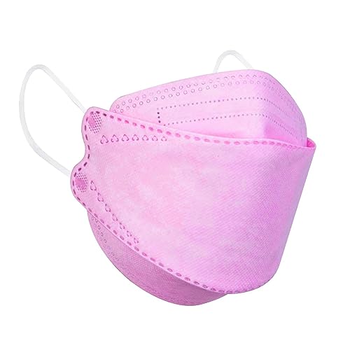 KN95 Face Masks for Adults 50 Pack, Individually Wrapped, 5-Ply Purple Disposable Face Mask Against PM 2.5 Smoke & Dust, Filtration Efficiency 95%