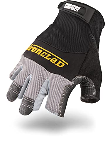 Ironclad MFI2-03-M Mach 5 Impact Glove, Medium , Black