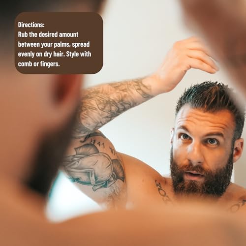 Johnny Slicks Formula 49 Clay Organic Pomade | Firm Hold & Matte Finish (Promotes Healthy Hair Growth, Helps Hydrate Dry Skin), (2 ounce, Original)