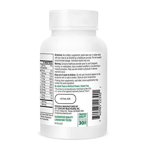 21st Century Sentry Senior Tablets, 125-Count (22390)