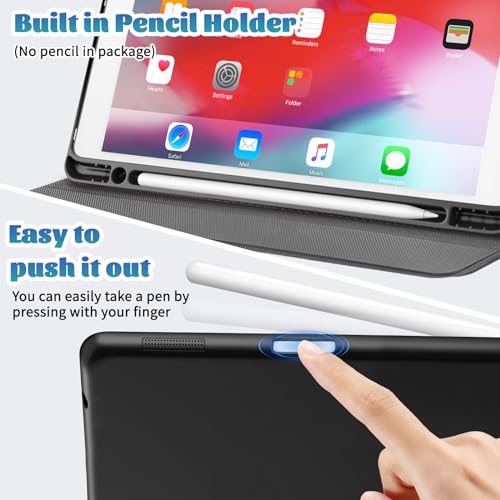 iPad 9th Generation Case, iPad 8th Generation Case, iPad 7th Generation Case, Multi-Angle Viewing Stand 10.2 Inch iPad Case Covers with Auto Sleep Wake (Coconut)