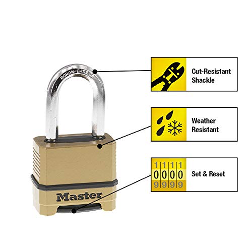 Master Lock Indoor & Outdoor Combination Locks with Weatherproof Padlocks